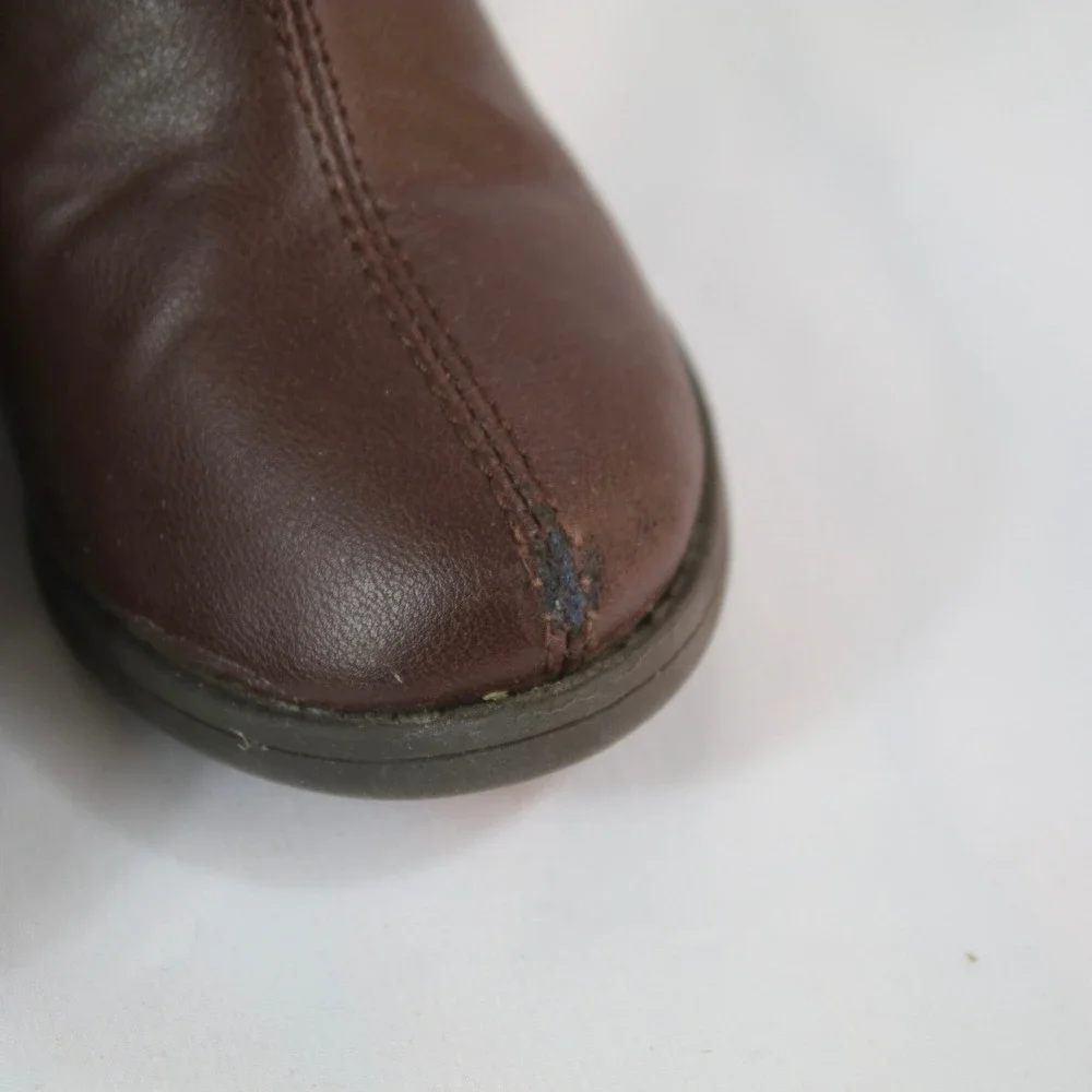 OshKosh Bgosh Shortcake Brown Buckle Zip Ankle Boots Girl's Size 5M‎
